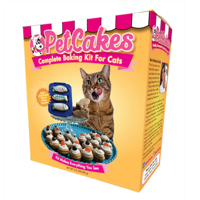 Kit Completo para Pastel y Cupcakes para Gatos - PetCakes Complete Baking Kits for Cats de Pet Cakes®_Waladog