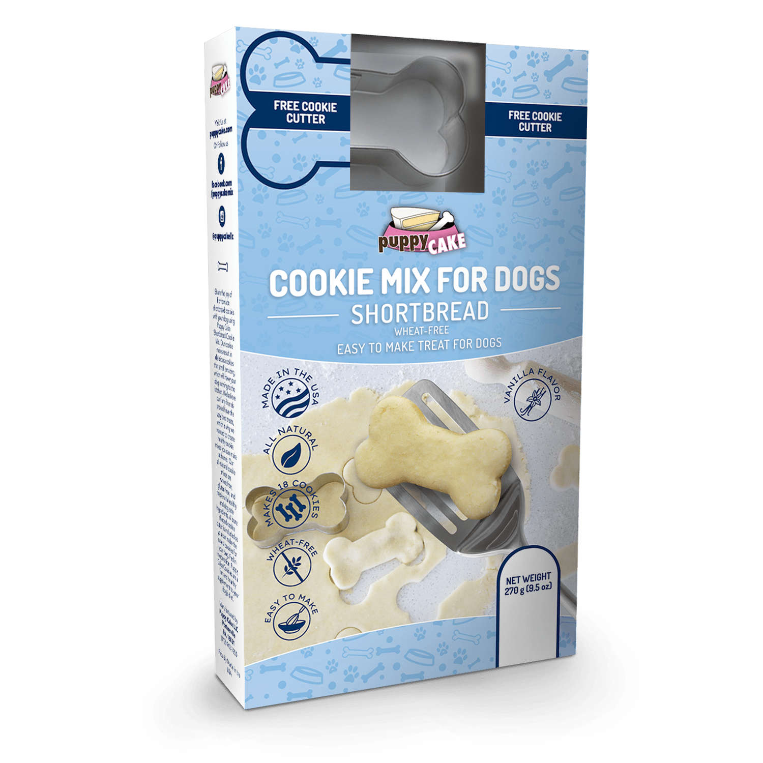 Mezcla para Galletas para Perro - Shortbread Cookie Mix de Puppy Cake®