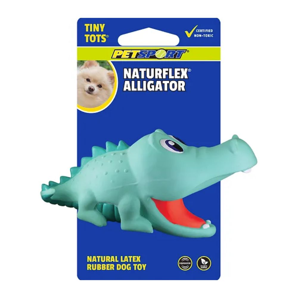 Juguete para Perros de Latex Natural - Naturflex Alligator Tiny Tots de Petsport®