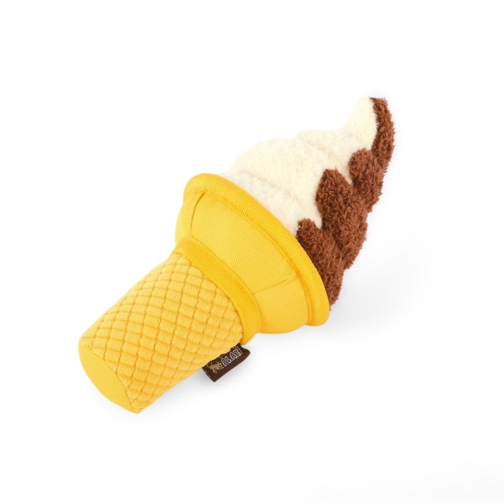 Juguete Tipo Plush para Perro - Swirls n Slobbers Soft Serve Ice Cream Cone de P.L.A.Y. - Waladog_2