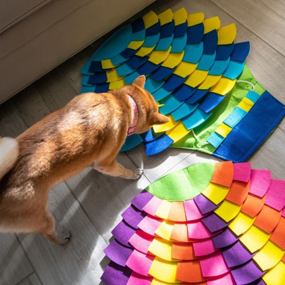 Tapete Rompecabezas Interactivo para Perros - Paradise Hot Air Balloon Snuffle Mat Puzzle Pad de Petique®