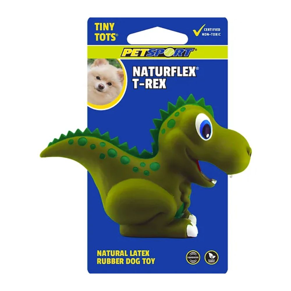 Juguete para Perros de Latex Natural - Naturflex T-Rex Tiny Tots de Petsport®