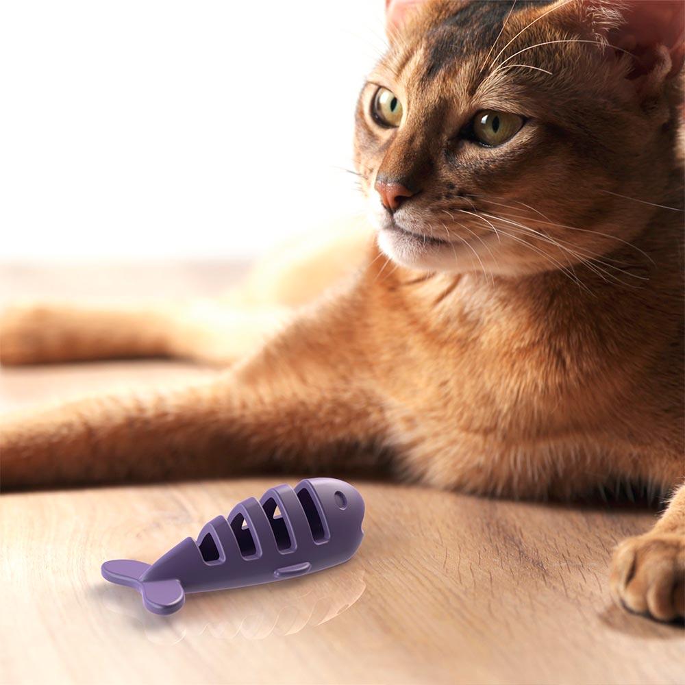 Juguete Interactivo para Gatos - Fish Cat Treat Toy de Aïkiou®