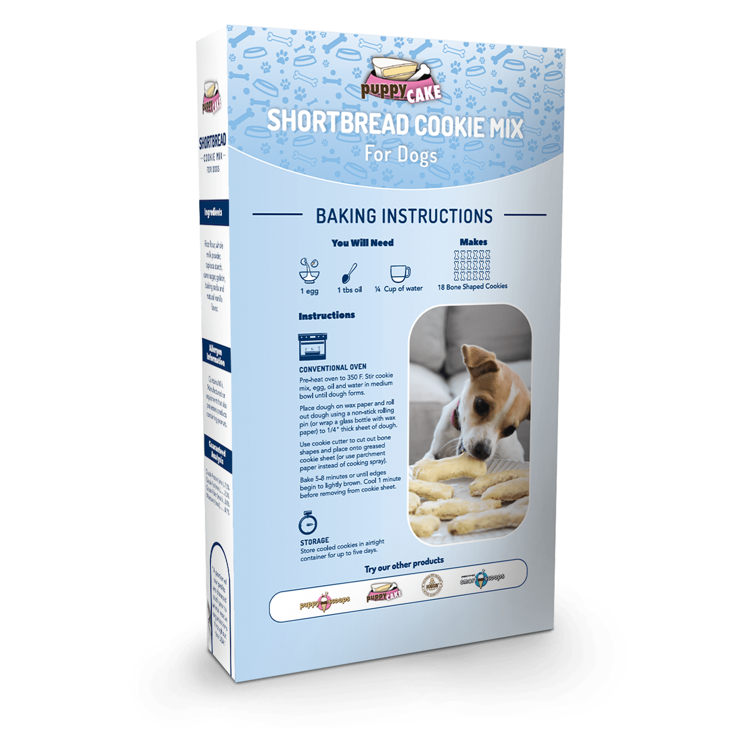 Mezcla para Galletas para Perro - Shortbread Cookie Mix de Puppy Cake®
