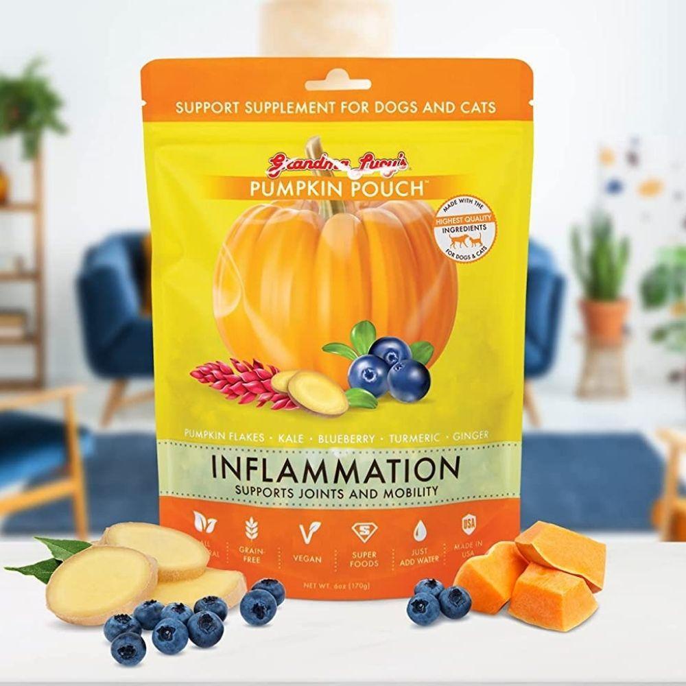 Suplemento Alimenticio para la Inflamación para Mascotas - Pumpkin Pouch de Grandma Lucy's®